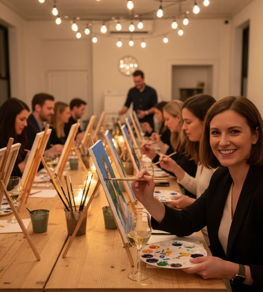 Warsztaty Malowania prz Winie