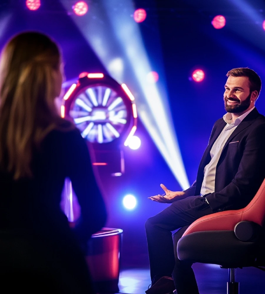 Studio teleturnieju Milionerki przygotowane przez MultiSkill.